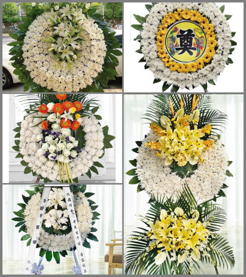 湖北黄冈市黄梅县大河镇天门村花圈速递